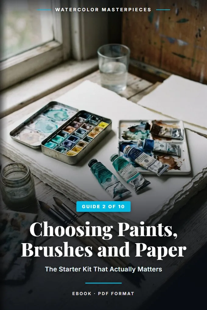 Choosing Paints, Brushes and Paper guide cover
